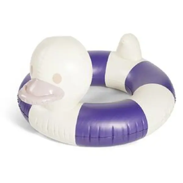 Bouée canard Funky bleu et blanc Ø130xH71cm