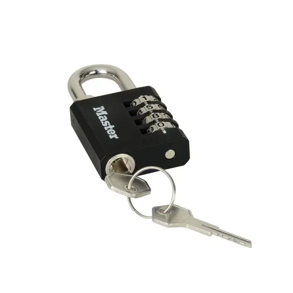 Cadenas à combinaison / à clé MASTER LOCK zinc, l.40 mm - MASTER LOCK