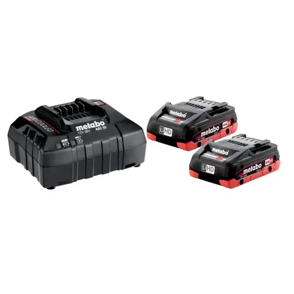 Pack énergie 18 V Pack 2 Batteries 18 V + chargeur rapide - batterie incluse - Metabo