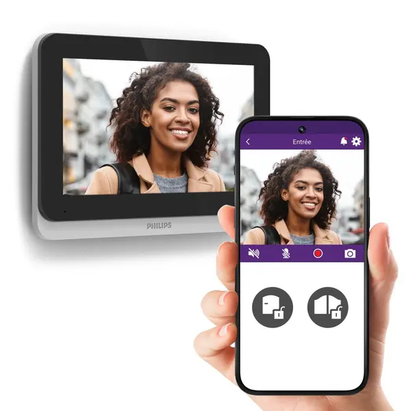 Visiophone filaire connecte Welcome eye connect 3 PHILIPS - PHILIPS