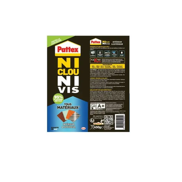 Colle de fixation PATTEX 450 gr blanc - PATTEX