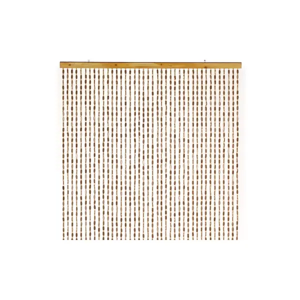 Rideau de porte - Sumatra - 90 x 200 cm - bambou et bois brun 40 bandes - Jardiline