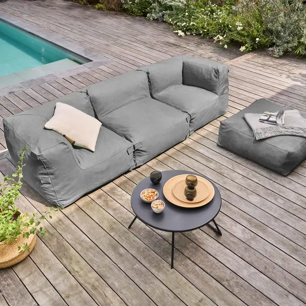 Pouf MIXI anthracite - OVIALA