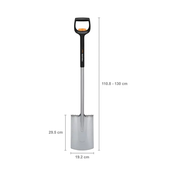 Bêche ronde Xact (télescopique) - FISKARS