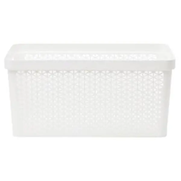 Panière linge 40L blanc