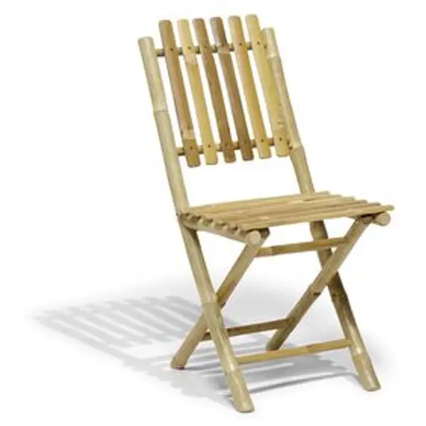 Chaise de jardin pliante en bambou Laos 42x52xH87 cm