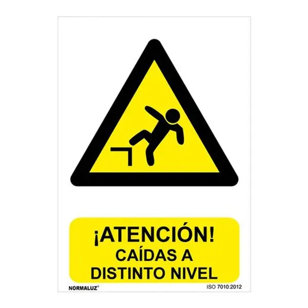 Señal Peligro Caidas A Distinto Nivel