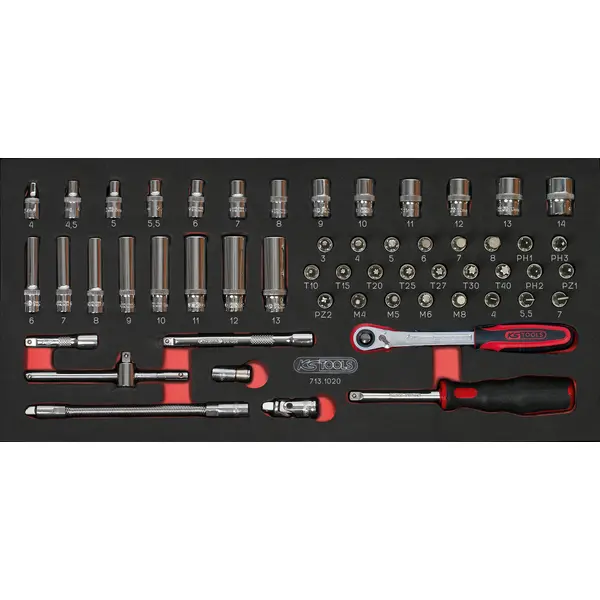 Composition d'outils 4 tiroirs pour servante, 241 pièces