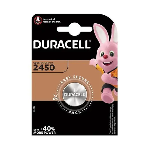 Blíster 1 ó 2 unid. Pila Litio Boton Dl 2450 3V Duracell