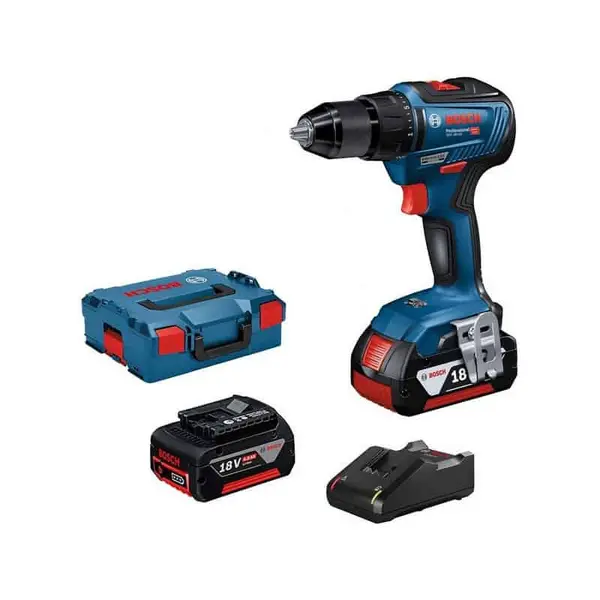BOSCH Perceuse visseuse à percussion 18 V 4 Ah - GSB18V-55 - 06019H5300