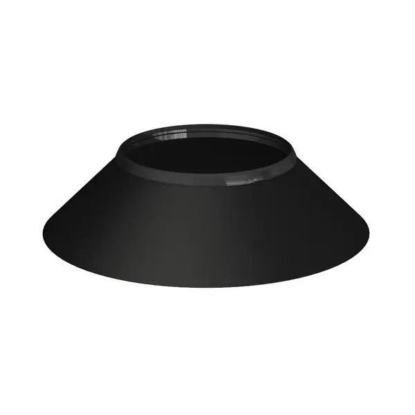 Larmier à joint - Apollo Pellets 2.0 - noir Ø80 mm - Joncoux