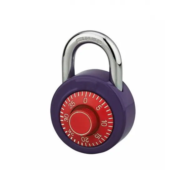 Cadenas à bouton de combinaison Collège, anse acier cémenté nickelé - THIRARD