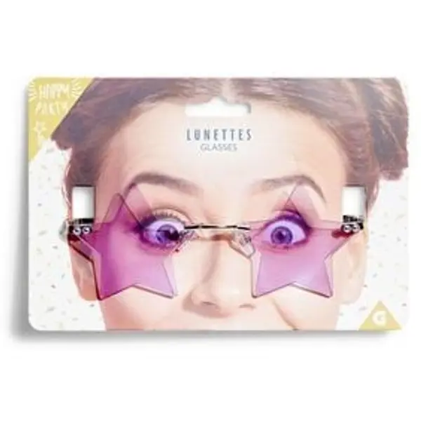 Lunettes en forme d'étoile (2 modèles)
