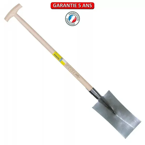 Louchet Nord de 28 cm - manche béquille fraisée 95 cm - PERRIN