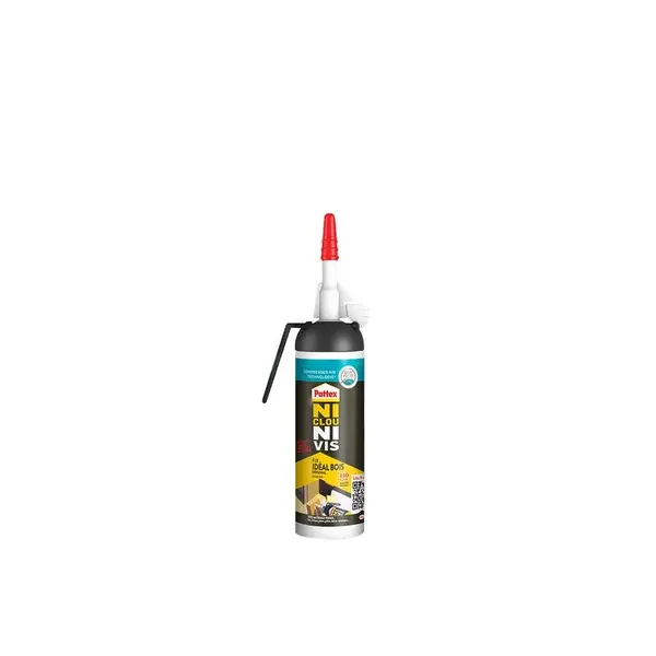 Colle fixation interieur acryliq pattex ni clou ni vis bois msp 133g - PATTEX