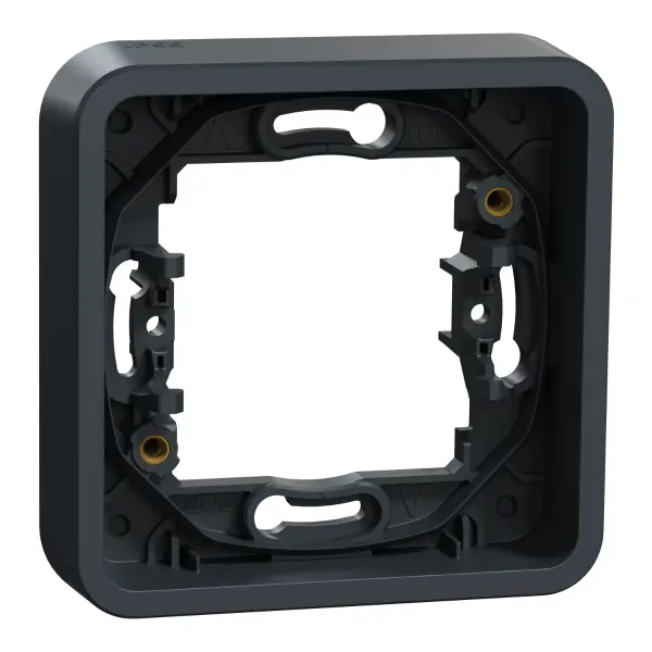 Mureva Styl - Cadre 1 poste - encastré - IP55 - IK08 - gris - Schneider Electric - MUR34107