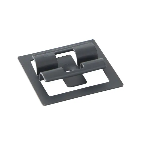 Kit fixation acier inoxydable noir pour lames de terrasse composite NEVA 6,6 m²