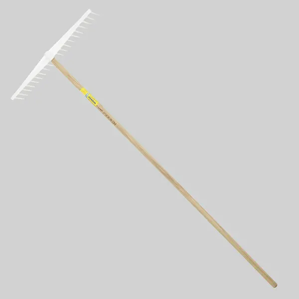 Râteau polypro multi usage 63 cm manche 1,80 m, pour le jardin et le potager - PERRIN