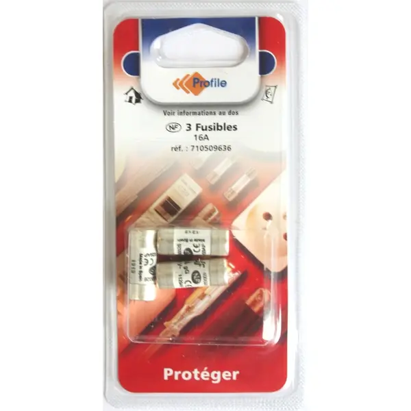 3 FUSIBLES 10.3x25.8mm - 16A - PROFILE