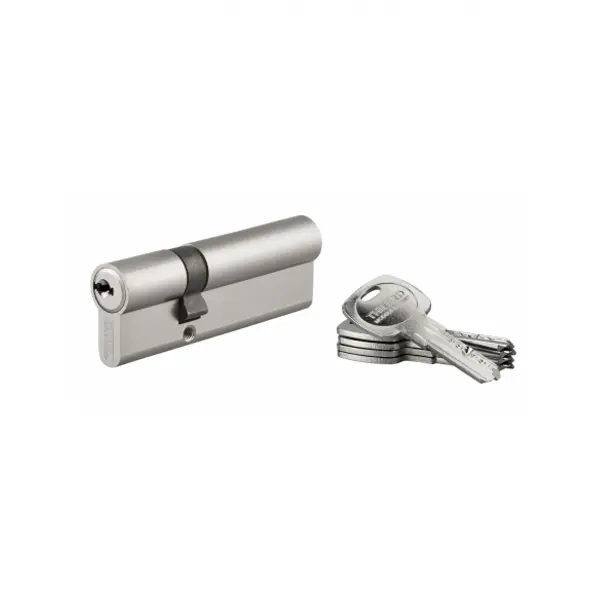 Cylindre de serrure double entrée Trafic 6, 30x60mm, nickel, anti-arrachement, anti-perçage, 5 clés - THIRARD
