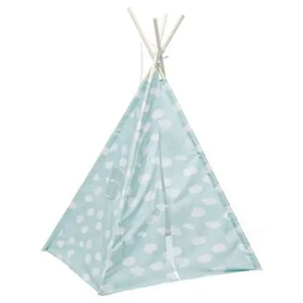 Tipi Dream polyester bleu nuage - L120xP120xH160 cm