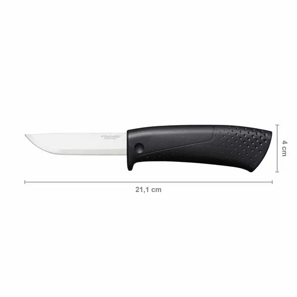 Couteau de construction Fourreau - aiguiseur intégré - FISKARS