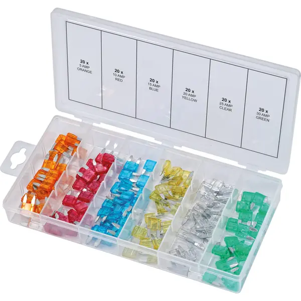 Assortiment de mini-fusibles 120 pcs
