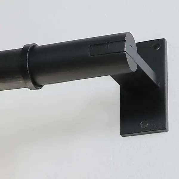 Lot de 2 embouts Atelier, noir mat, pour tringle à rideau Diam.28 mm MOBOIS - MOBOIS