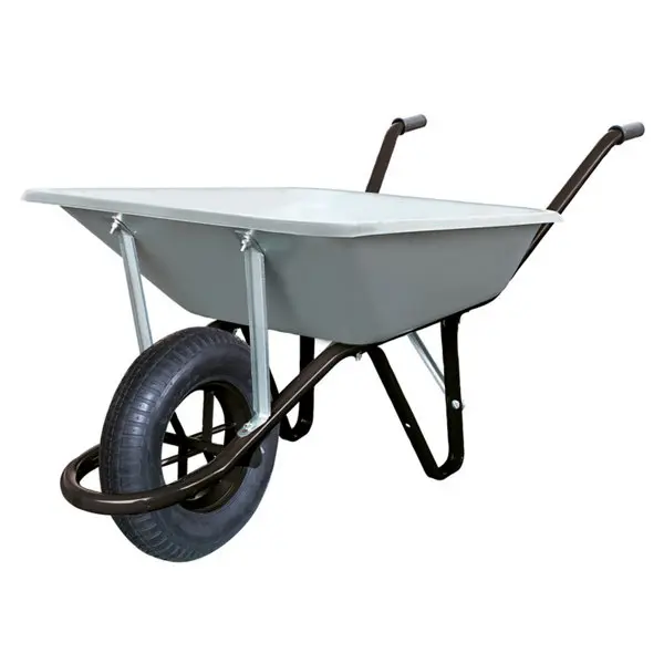 Brouette polyvalente 100 L / 180 kg galvanisée, roue gonflable