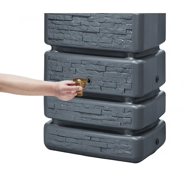 Récupérateur d'eau GARANTIA rectangulaire gris, 330 l - GARANTIA