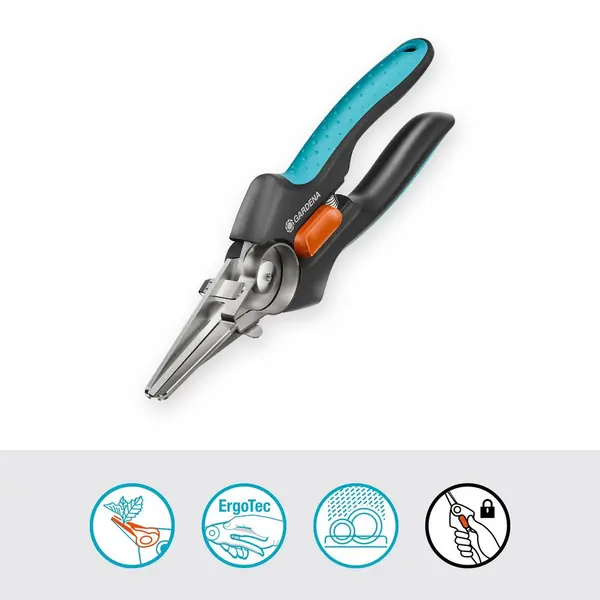 Sécateurs GripCut à lames aiguisées et pointues - GARDENA