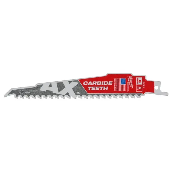 Lame De Scie Sabre Carbure Bois Tct Ax 5 Tpi Milwaukee