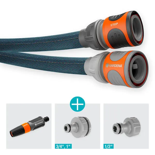 Kit tuyau Liano™Xtreme 25m, Ø 13mm + pièces GARDENA System - ultra résistant - GARDENA