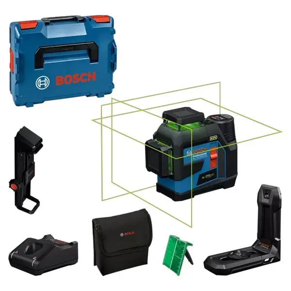 Niveau Laser Vert Lignes GLL 12V-100-33 CG L-Boxx Bosch