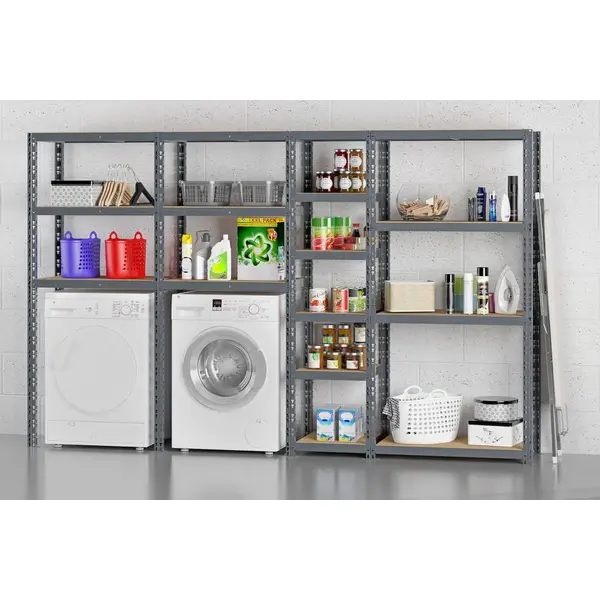 Concept rangement de garage - longueur 290 cm - 16 plateaux - Modulö Storage