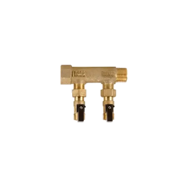 COLL. + VANNES ECROU TOURNANT S/DERIVAT. 3/4"- PORTEE PLATE -SERIE C