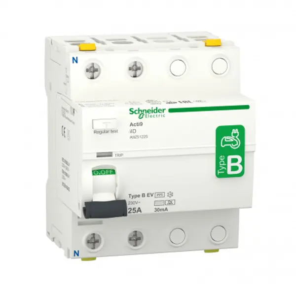 A9Z51225 - Interrupteur différentiel bipolaire 30mA - 25A - Type B - Schneider Acti9 iID