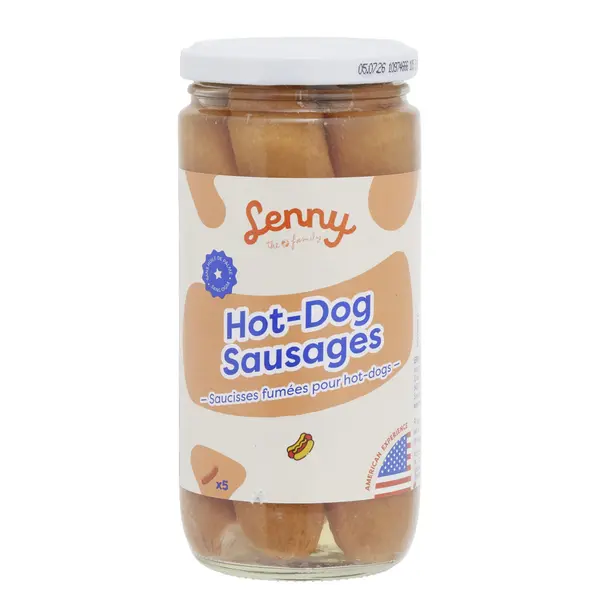 Saucisse hot-dog x5 Lenny en bocal 250gr