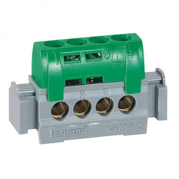 004830 Legrand bornier de terre isolé 4x16mm²