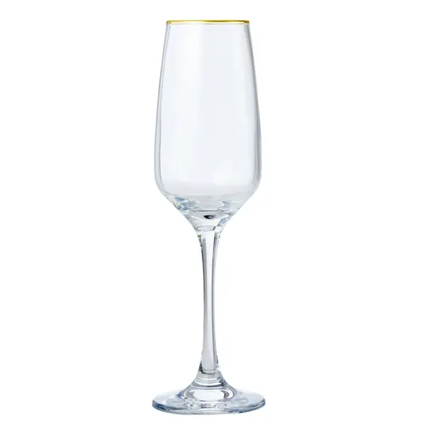 Flûte à champagne bord doré 19,5cl x4