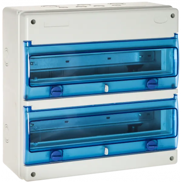 1336P Tableau électrique étanche 2 rangées de 18 modules - Résistant aux UV - Solera Indubox