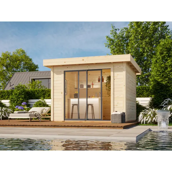 Studio de jardin en volige sapin blanc du nord "Lydia" 8.0m²