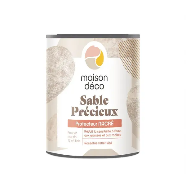 Protecteur Sable precieux, MAISON DECO, protecteur nacré satiné, 0.75l - MAISON DECO