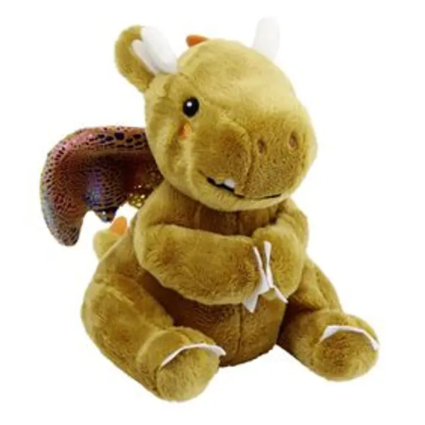 Peluche dragon polyester 19x15cm (3 modèles)