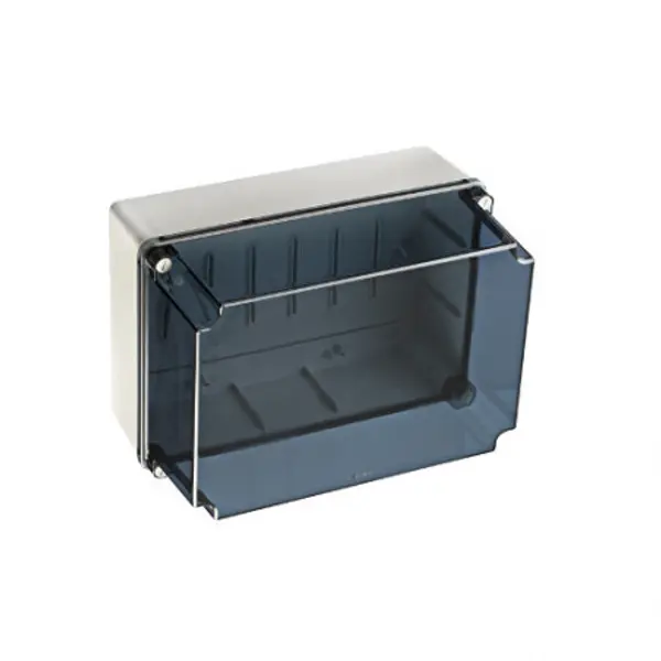 GSLT322 IDE Boitier industriel étanche IP67 avec bords lisses couvercle réhaussé transparent dim.328x239x188