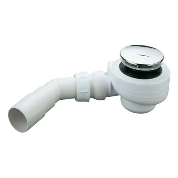Bonde de douche Turboflow grand débit sortie horizontale articulée ø60