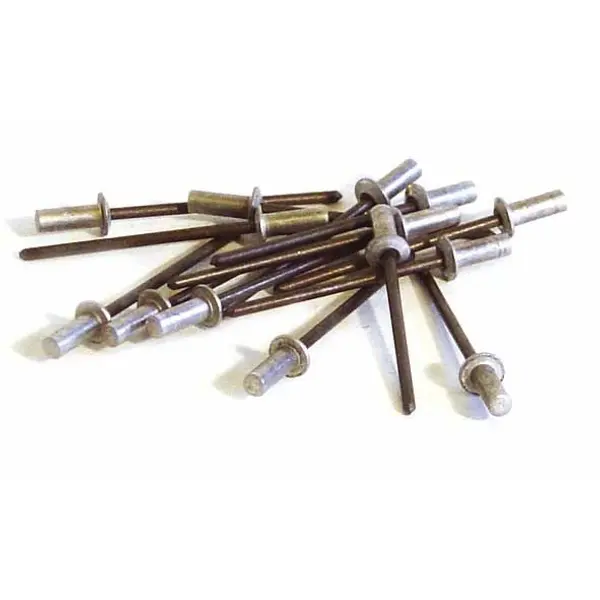 100 rivets étanches alu/acier (tête plate) Ø 3,2 x 8 mm - TECHMAN