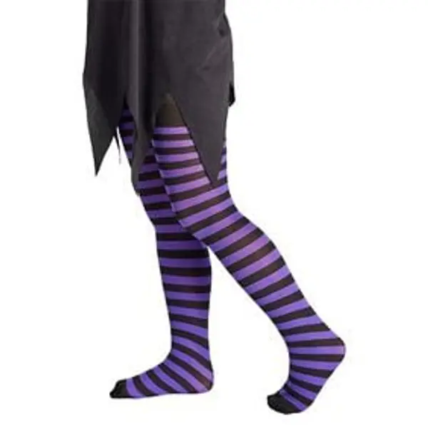 Collant enfant à rayures Halloween