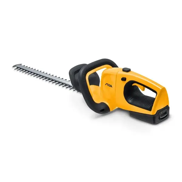 Taille-haies à batterie - HT 100e Kit - longueur de lame 55 cm - écartement des dents 26 mm - jaune - Stiga