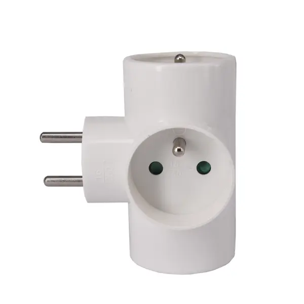 Triplite 3 prises 16 A blanche - adaptateur multiprise compact - Gao